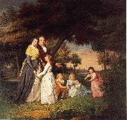 James Peale The Artist and His Family oil
